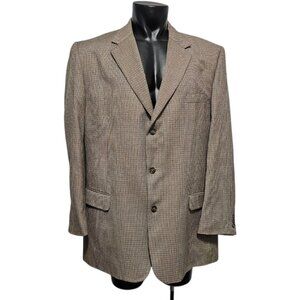 Bolzano UOMO COLLEZIONE MENS Houndstooth BLAZER SUIT JACKET SIZE 46L